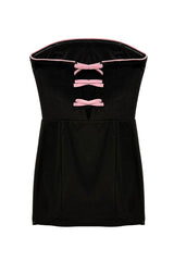 KatieJ Tina Dress with Pink Bows