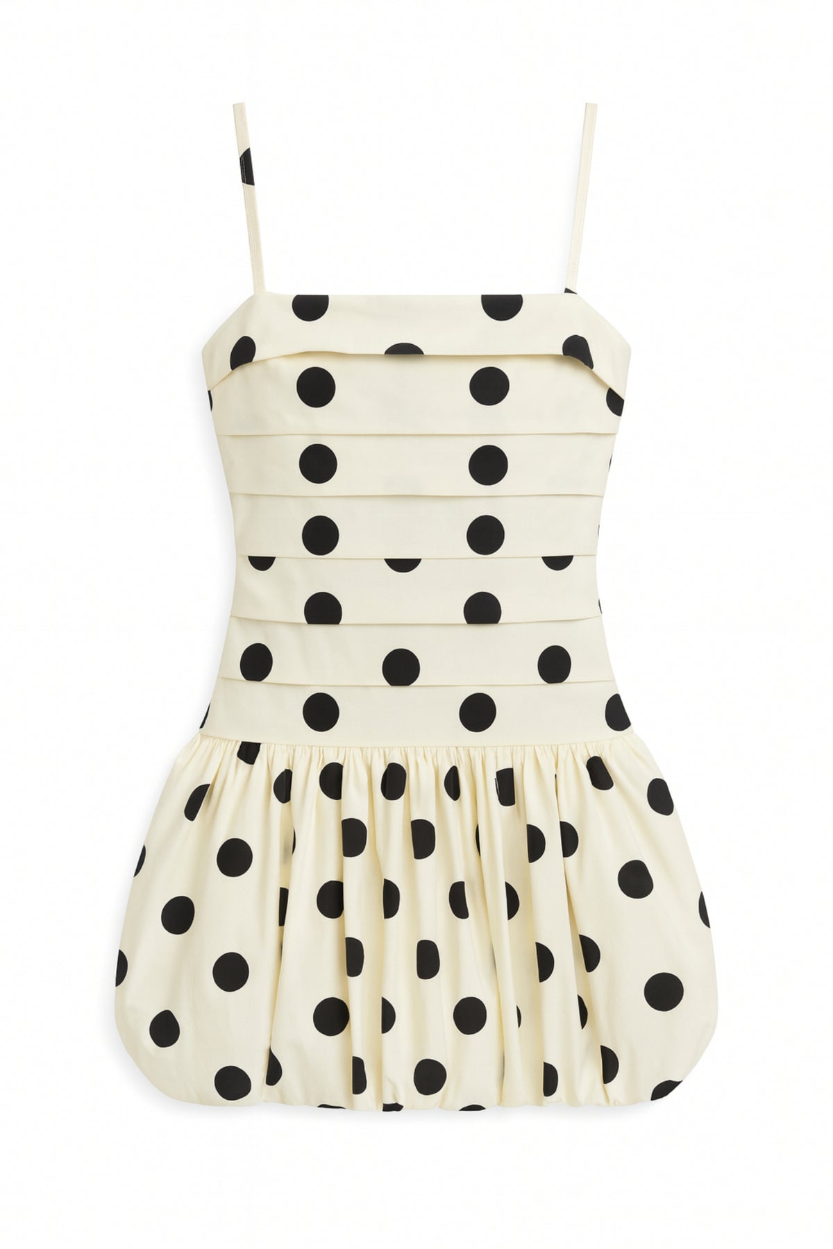 KatieJ Tippy Gathered Bubble Dress, Polka Dot