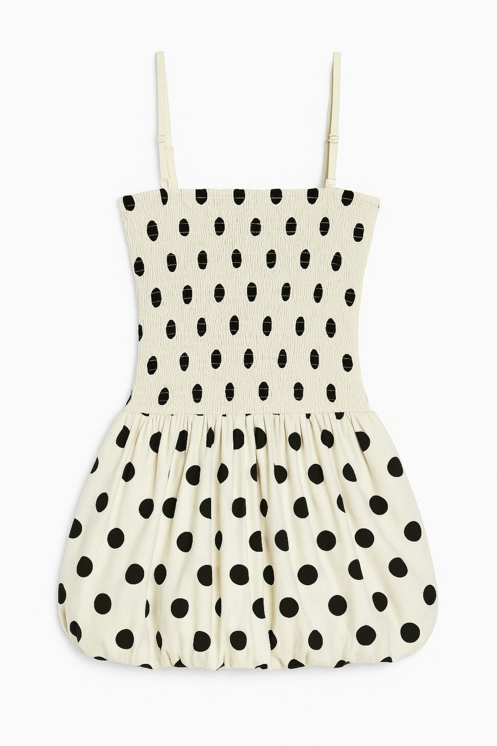 KatieJ Tippy Gathered Bubble Dress, Polka Dot
