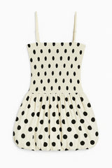 KatieJ Tippy Gathered Bubble Dress, Polka Dot