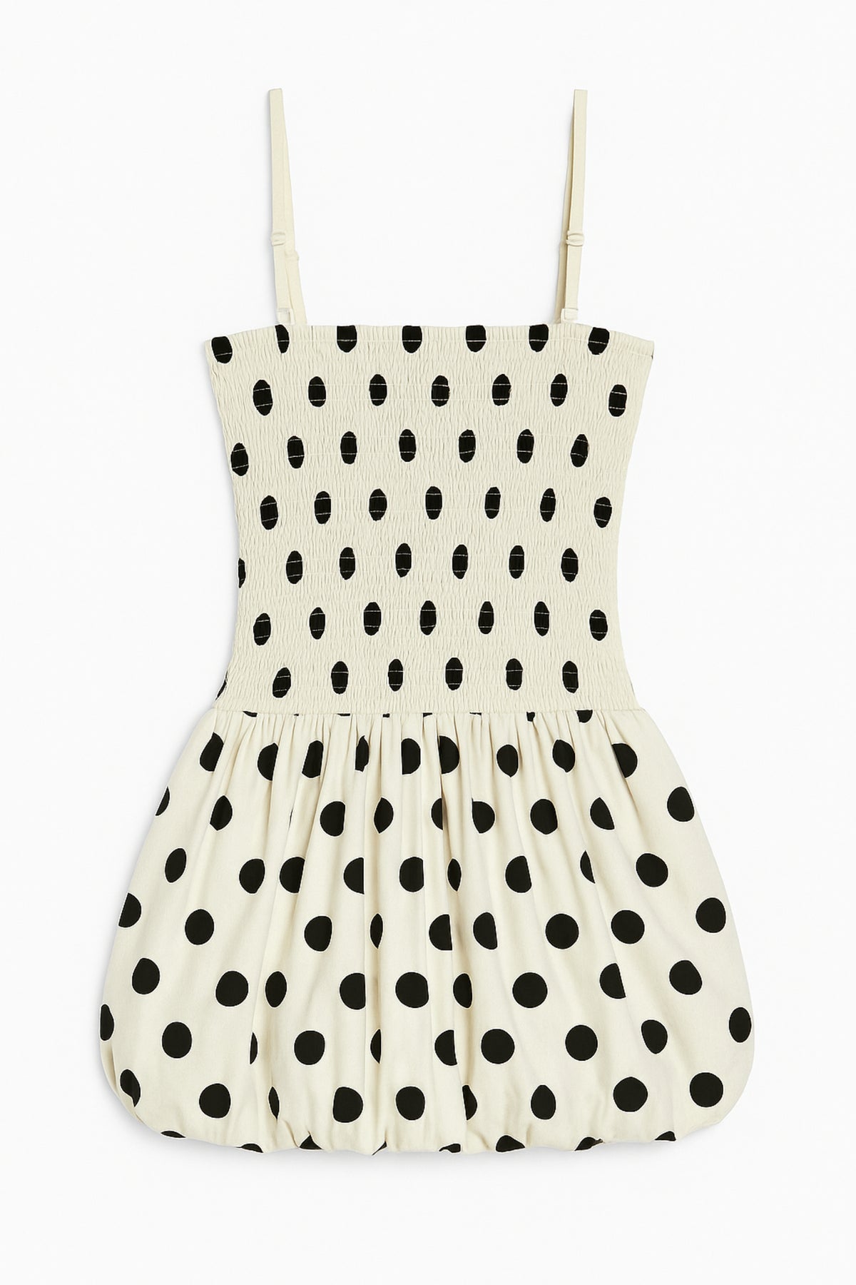 KatieJ Tippy Gathered Bubble Dress, Polka Dot