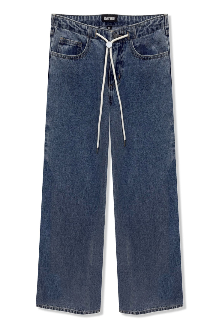 KatieJ Tween Tribeca Wide Leg Drawstring Jeans