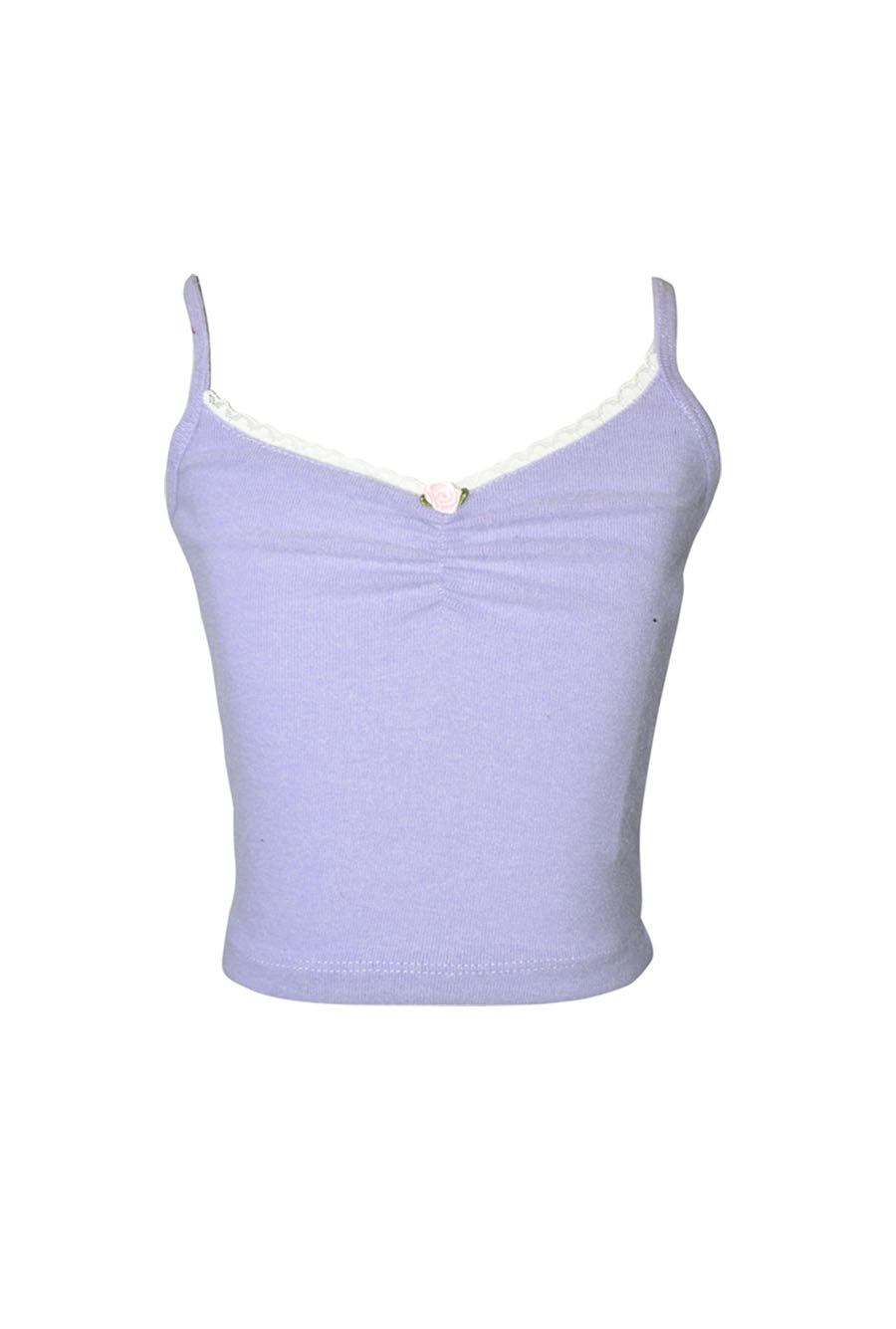 fbz Hachi Trim Lace Cami Top, Lavender