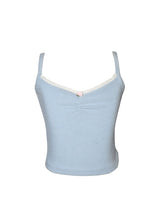 fbz Hachi Trim Lace Cami Top, Blue