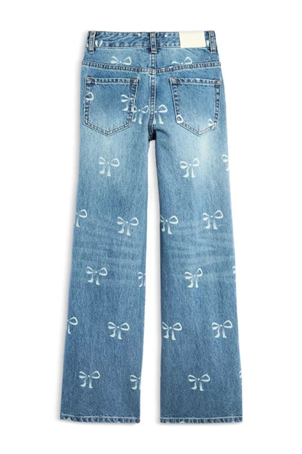 KatieJ Tween Chicago Low Rise Jeans with Print Bows