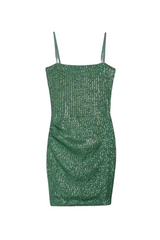 KatieJ Sequin Maddy Dress, Emerald Green