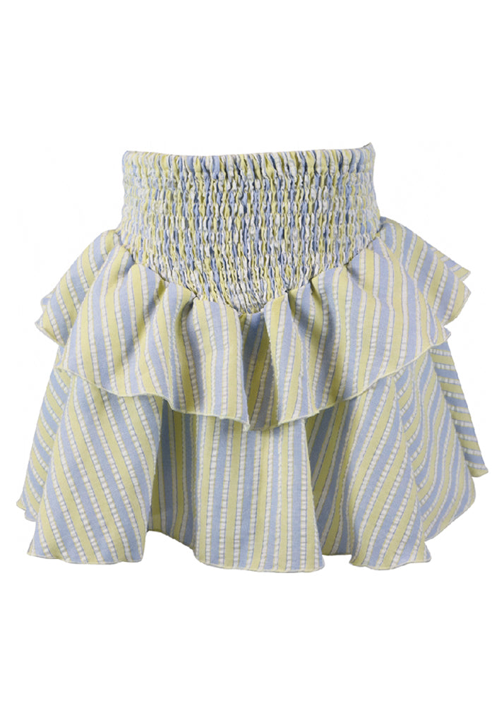 fbz Yellow & Blue Stripe Skirt