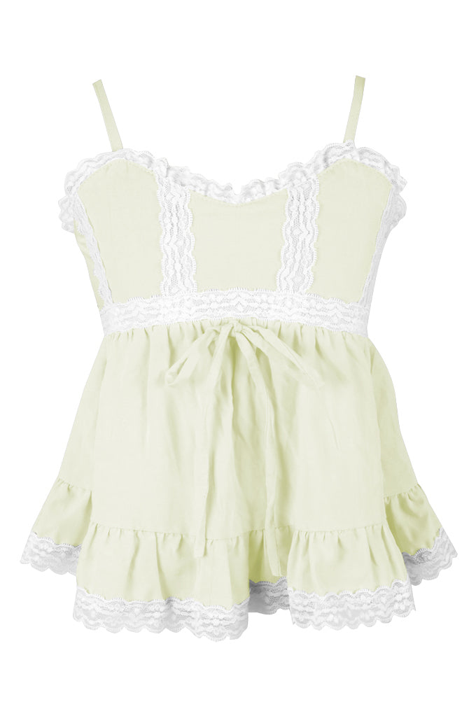 fbz Cottagecore Tee with Renda Lace Trim