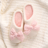 The Darling Effect Fuzzy Slippers–Betty Bow Blush, S/M