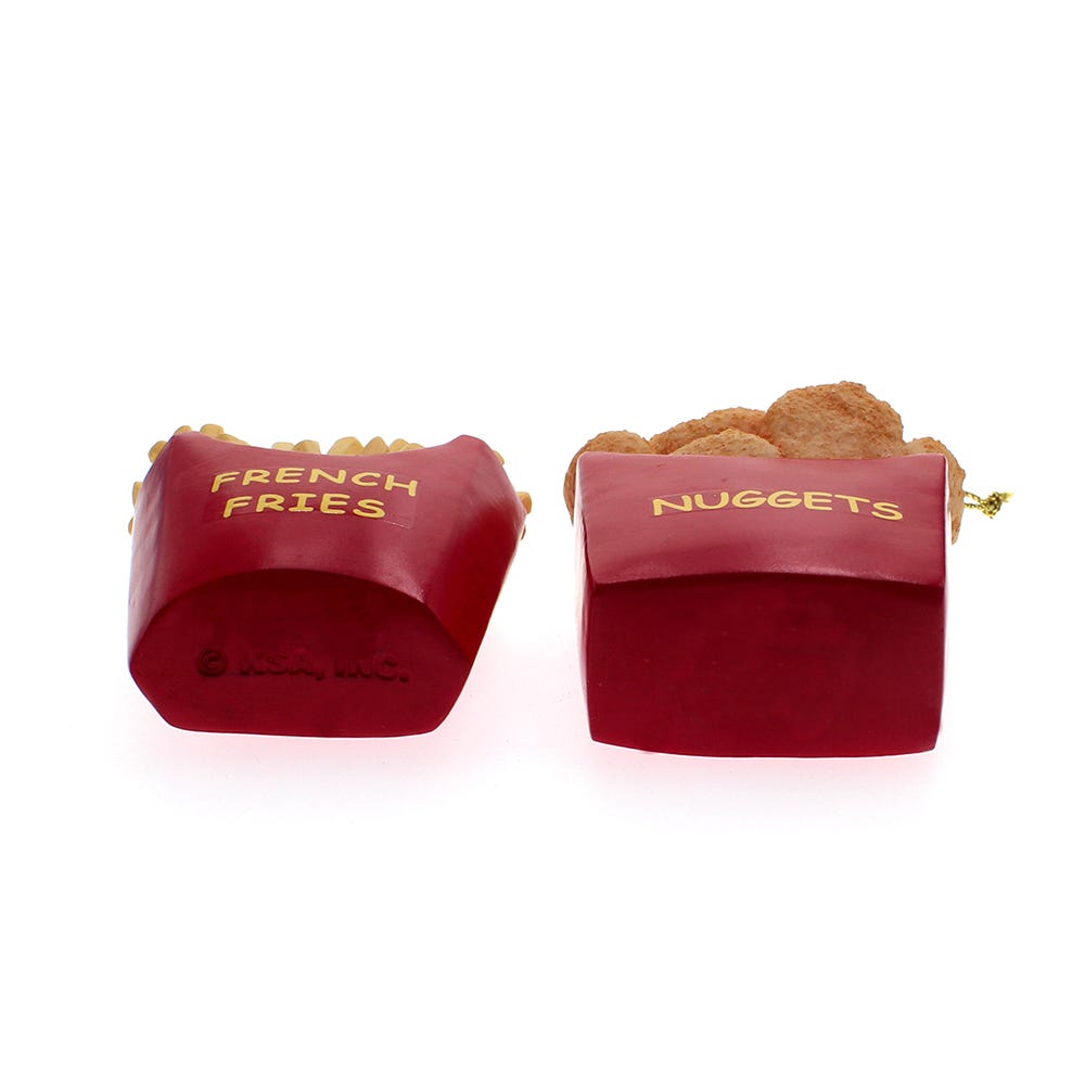 Kurt Adler Fries And Nuggets Ornaments, 2 Assorted