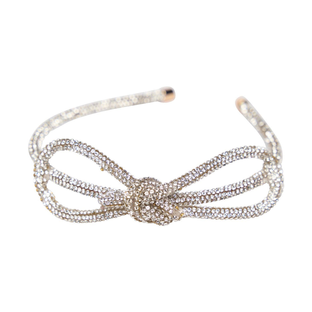 Girls Rhinestone Bow Headband