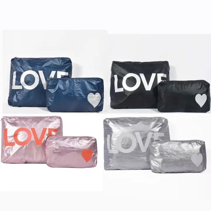 Makeup Bag Love Heart Set