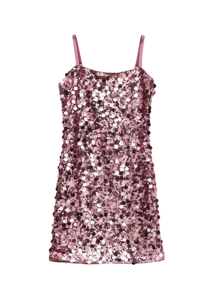 KatieJ Tia Dress, Pink Sequin