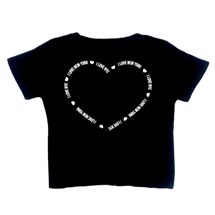 Prince Peter NYC Heart Oversized Crop Tee