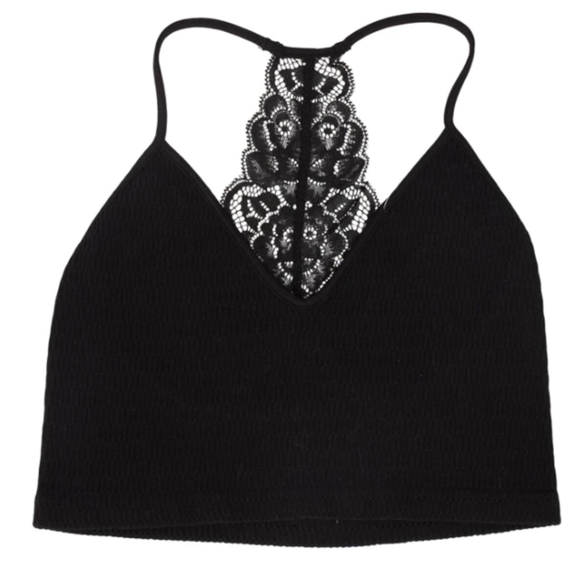 Suzette Tween Smocked Bralette with Lace