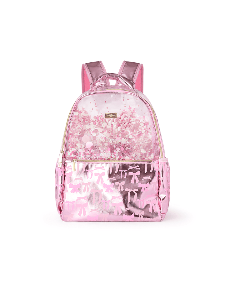 Packed Party Bows And Confetti Backpack