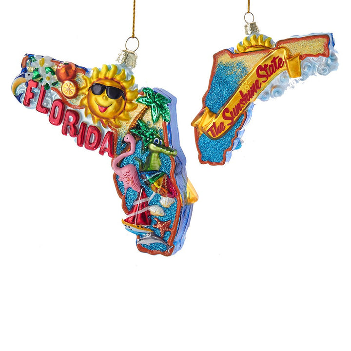 Kurt Adler Florida Cityscape Glass Ornament