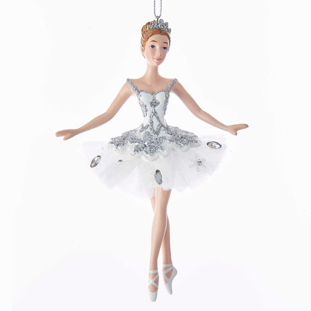 Kurt Adler Snow Queen Ballerina Ornament