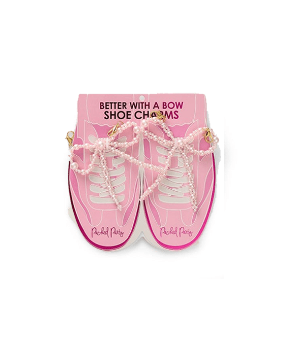 Packed Party Better With A Bow Shoe Clip Set, Pink