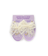Packed Party Better With A Bow Shoe Clip Set, Purple
