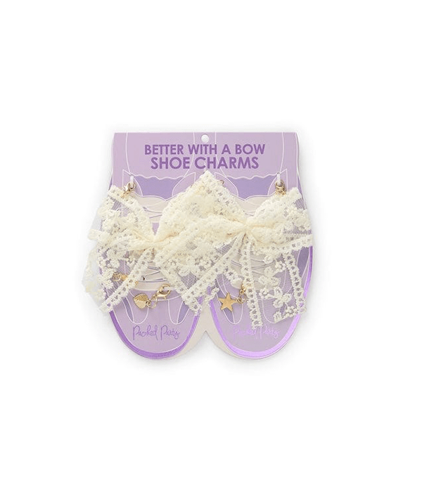 Packed Party Better With A Bow Shoe Clip Set, Purple