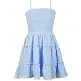 fbz Blue Cheese Cloth Renda Dress