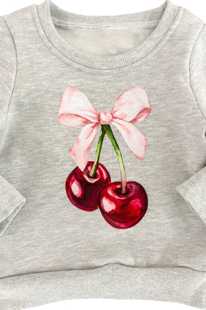 fbz Cherry Pullover Sweatshirt, Grey