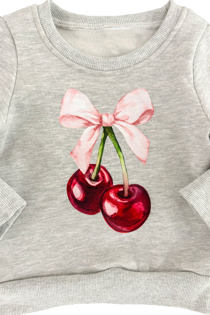 fbz Cherry Pullover Sweatshirt, Grey