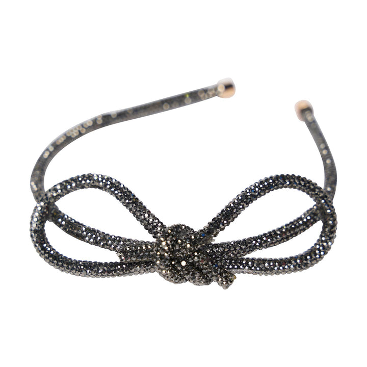 Girls Rhinestone Bow Headband