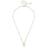 Celia Dainty Charm Necklace base in Shiny Gold