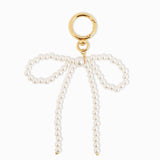 Pearl Bead Bow Keychain Bag Charm