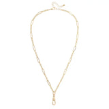 Annie Multi Link Charm Necklace Base in Shiny Gold
