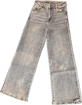 tractr Embroidered Bow Wide Leg Jean