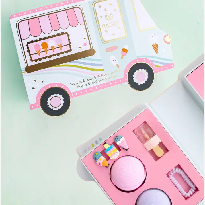 Musee Ice Cream Truck Bath Balm & Accessory Set