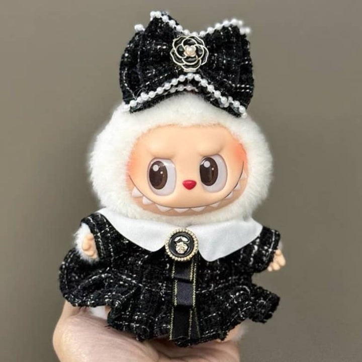 Labubu Chanel Suit Dress Up Costume, Black