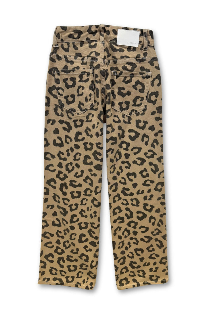 KatieJ Tween Chicago Low Rise Straight Jeans, Leopard