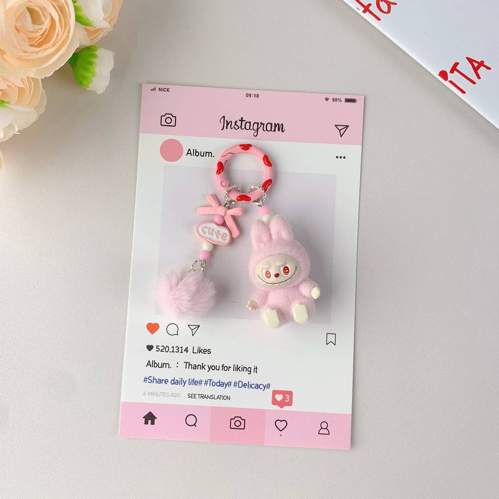 Labubu Themed Keychain or Bag Charm