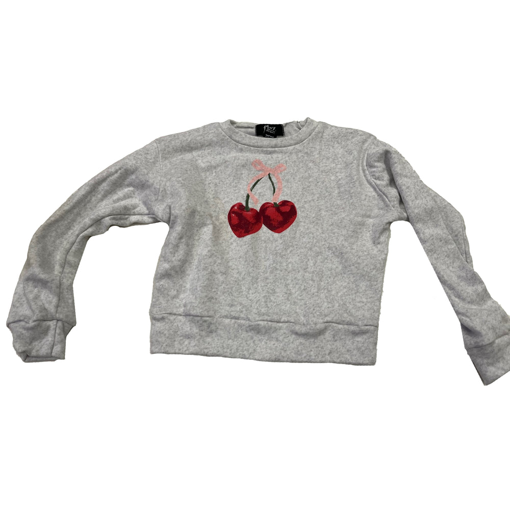 fbz Cherry Pullover Sweatshirt, Grey