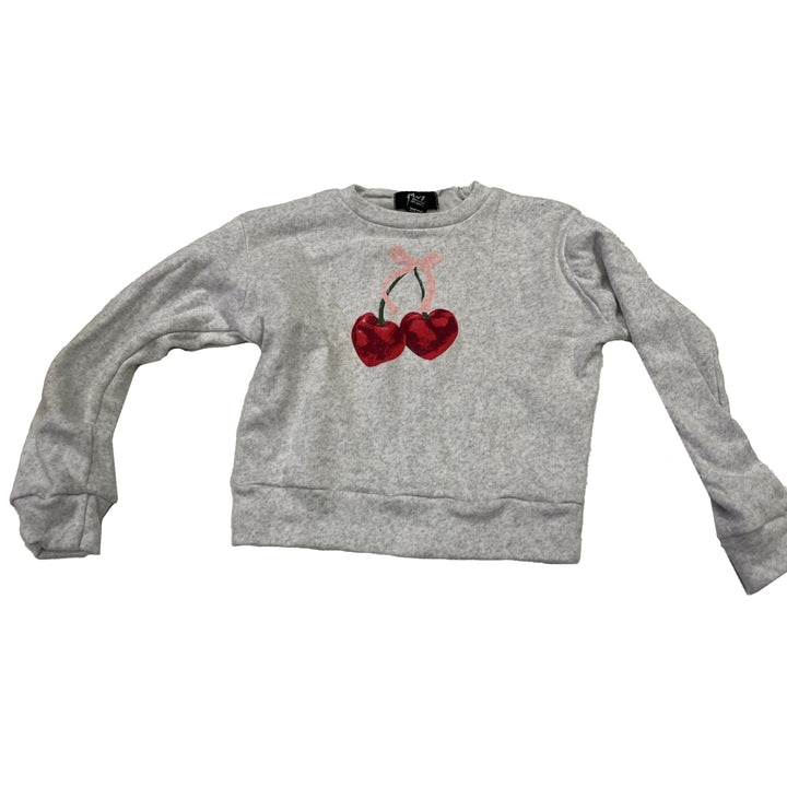 fbz Cherry Pullover Sweatshirt, Grey