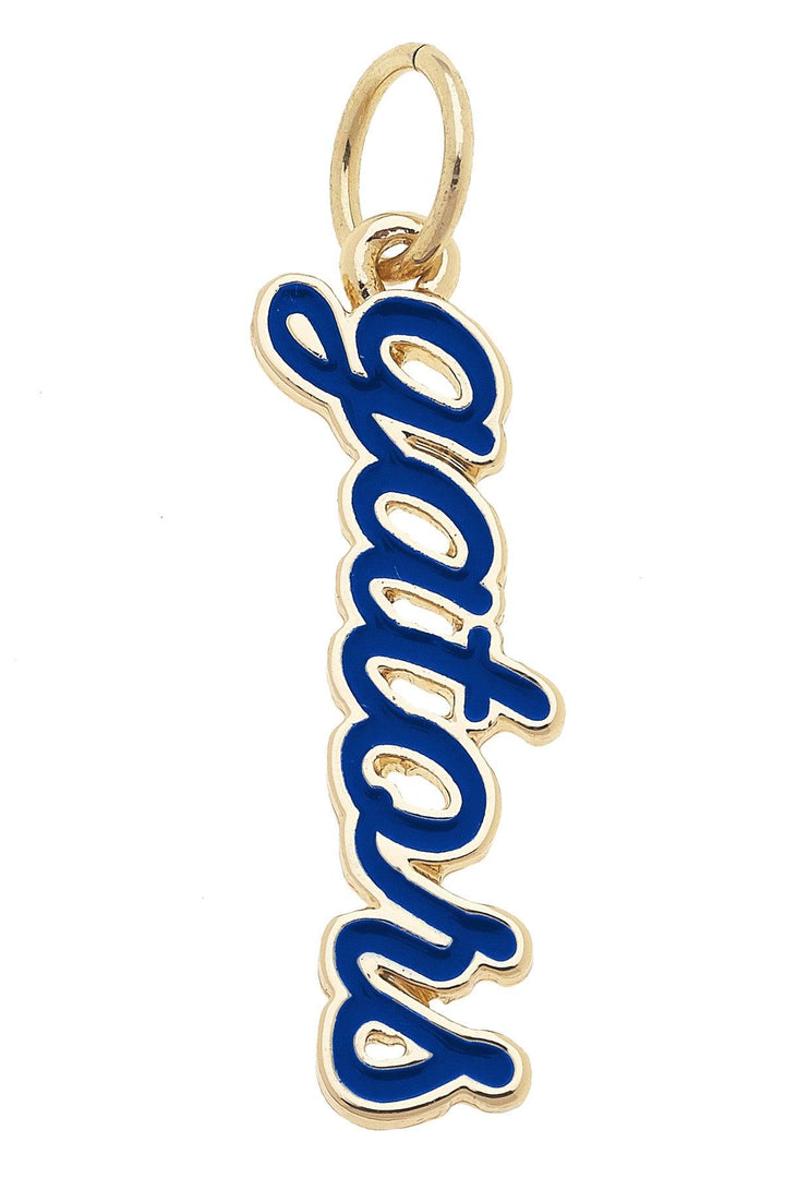 Canvas Style Florida Gators Enamel Script Charm