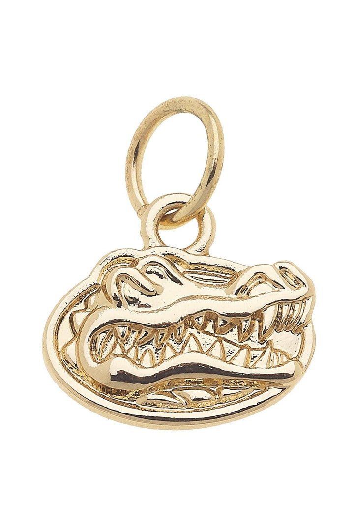 Canvas Style Florida Gators Logo Charm, Shiny Gold