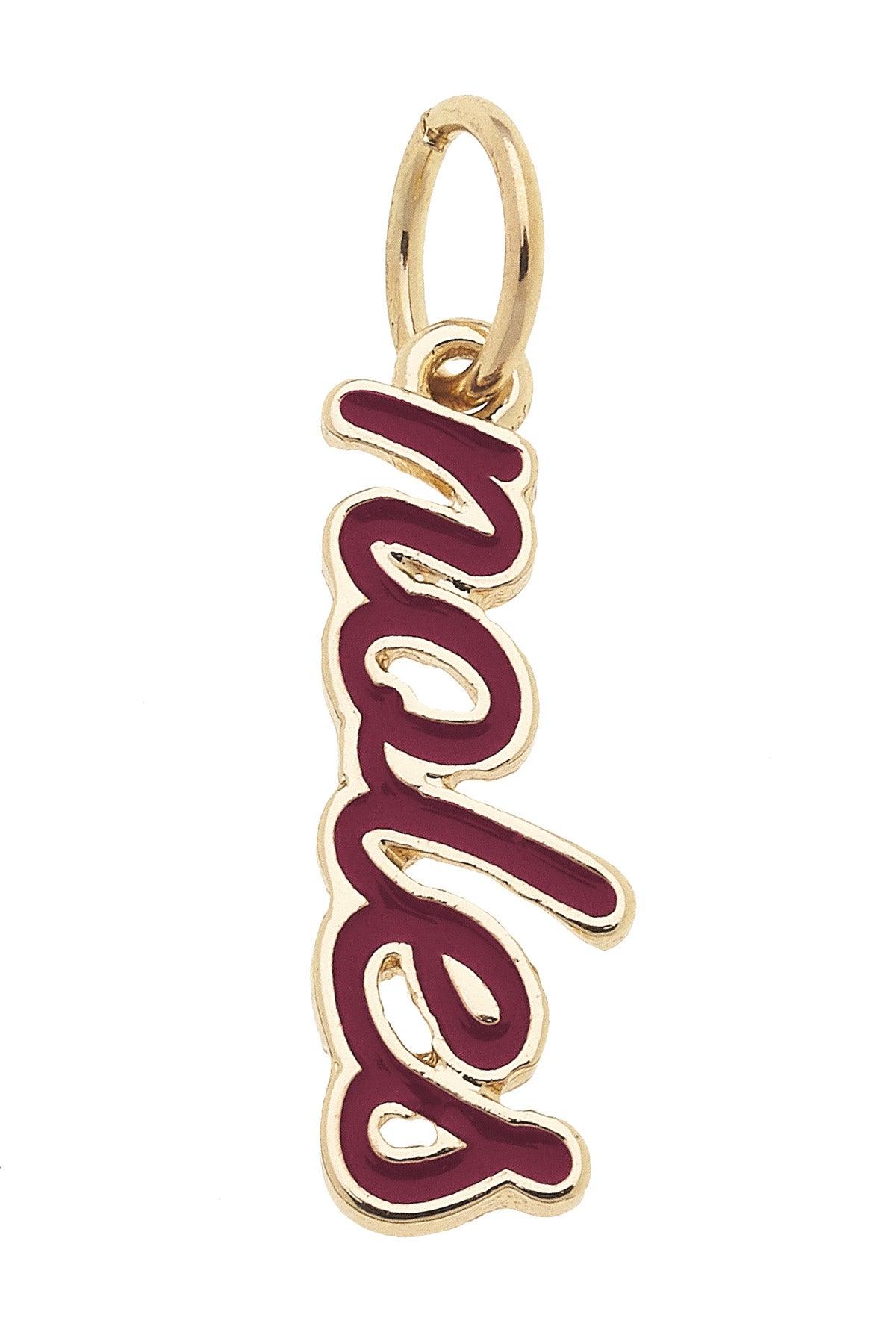 Canvas Style Florida State Seminoles Enamel Script Charm