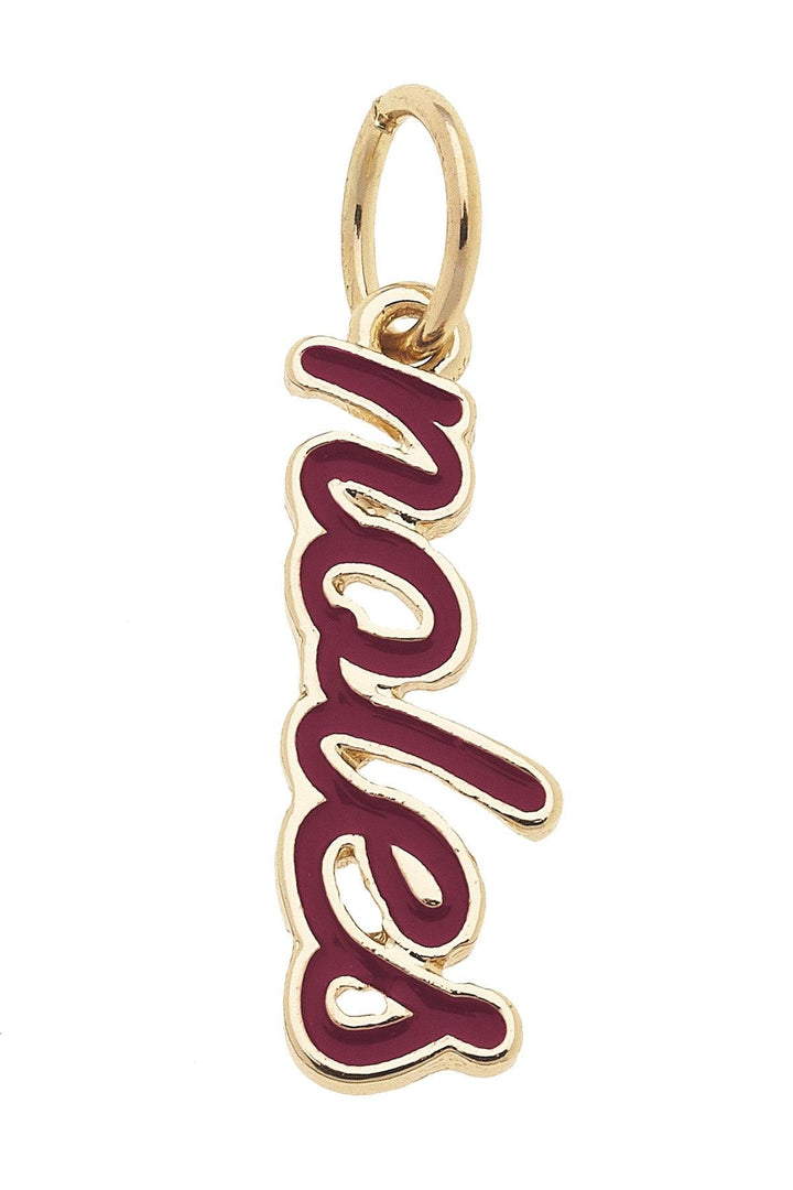 Canvas Style Florida State Seminoles Enamel Script Charm