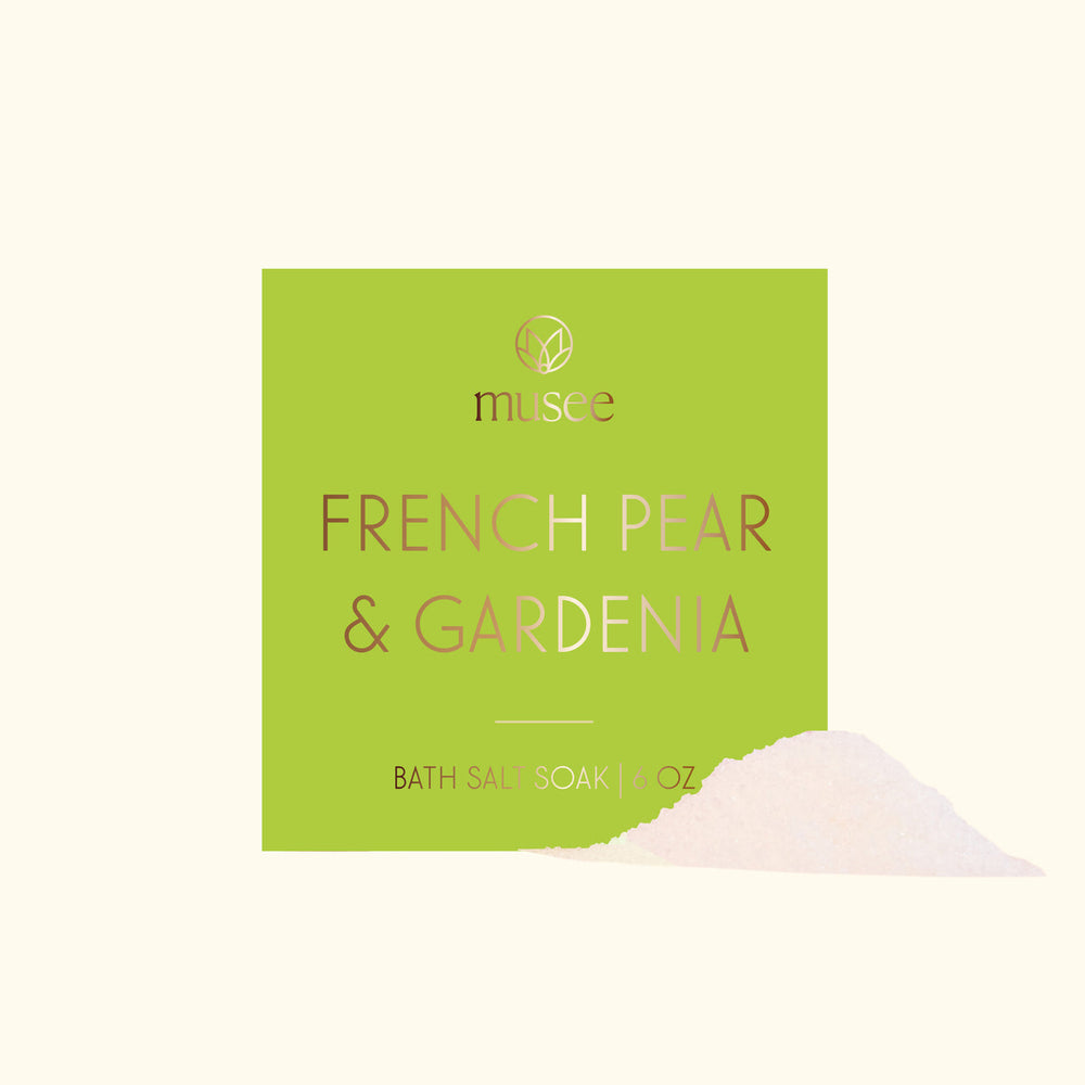 Musee French Pear & Gardenia Mini Bath Salt Rock