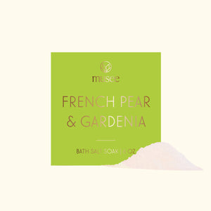 Musee French Pear & Gardenia Mini Bath Salt Rock