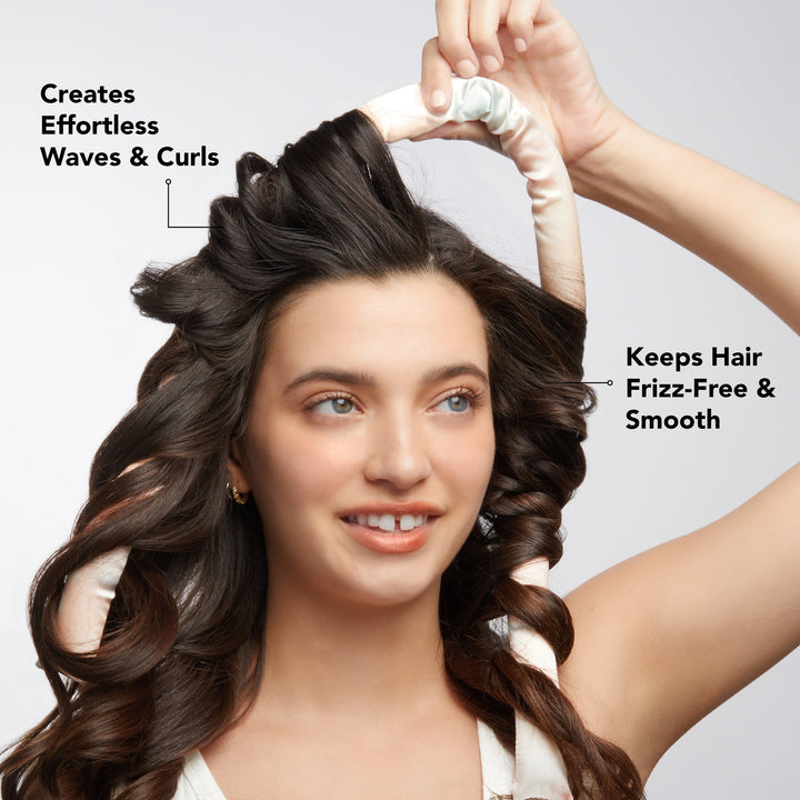 kitsch Satin Heatless Curling Set - Sunset Tie Dye