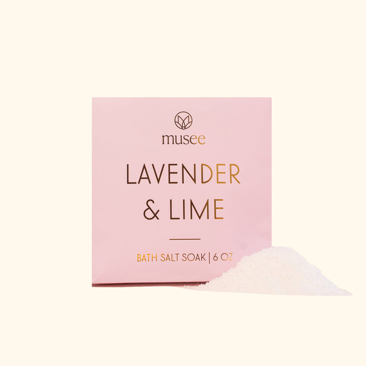 Musee Lavender & Lime Mini Bath Salt Rock