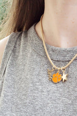 Canvas Style "Love" Cursive Script Charm, Shiny Gold