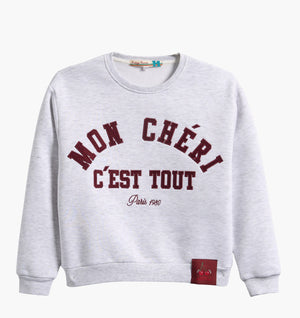 Vintage Havana Mon Cheri C'est Tout Comfort Fleece Crew