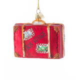 Kurt Adler Noble Gems™ "Bon Voyage" Suitcase Glass Ornament